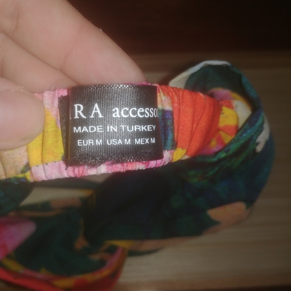Zara accessories turban headband floral M